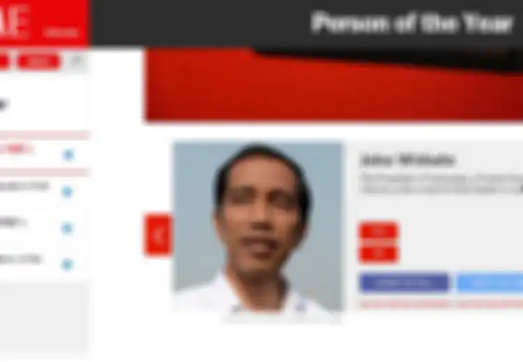 Jokowi Masuk Nominasi 'Person of the Year' Majalah TIME