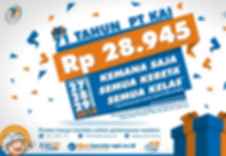 Ulang Tahun, PT KAI Gelar Tarif Promo Rp28.945 untuk Semua Kelas KA Jarak Jauh