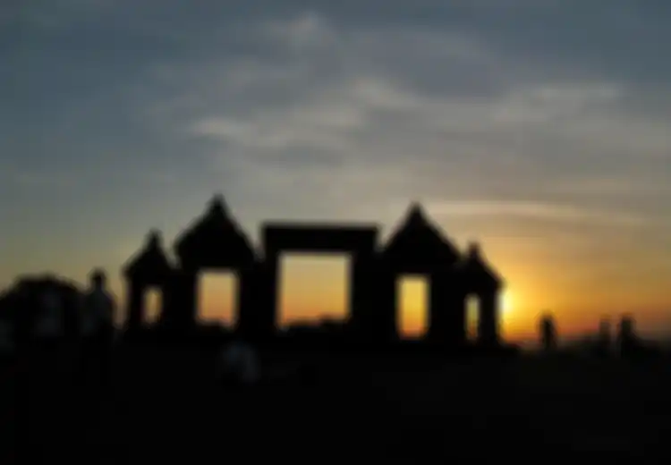 Menikmati Senja di Ratu Boko