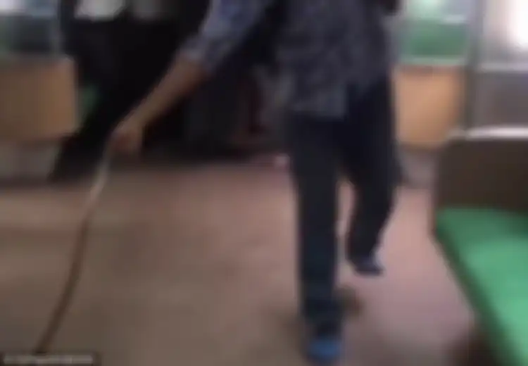 (Video) Pria Ini Jadi Pahlawan, Setelah dengan Berani Tangkap Ular di Gerbong Commuter Line Jakarta-Bogor