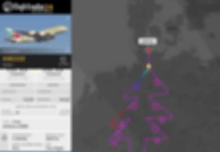 Wow, Pilot Pesawat Airbus A380 Ini ‘Gambar’ Pohon Natal di Langit, Hasilnya Sungguh Menakjubkan