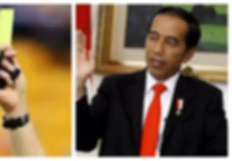Heboh Mahasiswa Beri Kartu Kuning ke Jokowi, Inilah Sejarah Kartu Kuning di Sepakbola