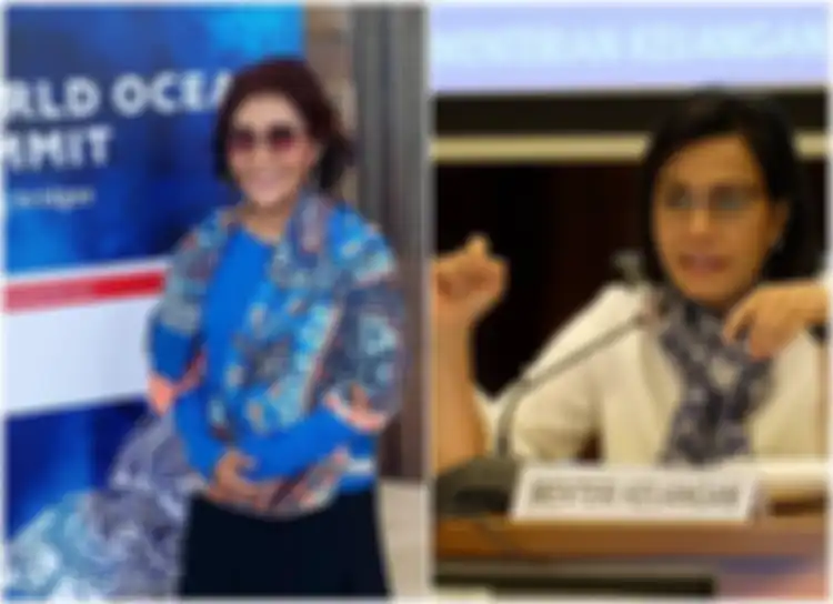 Susi Pudjiastuti Spontan Teriak-teriak, Protes Begini Saat Melihat Sri Mulyani Disuguhi Air Mineral Kemasan