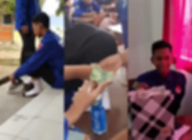 Siswa SMK ini viral setelah dibelikan sepatu oleh teman-temannya di kelas. 