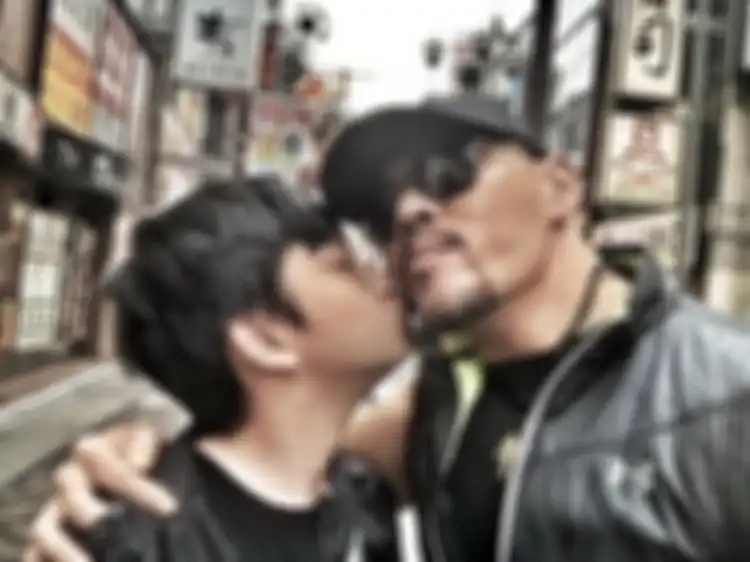 Deddy Corbuzier dan Azkanio, anak semata wayangnya 