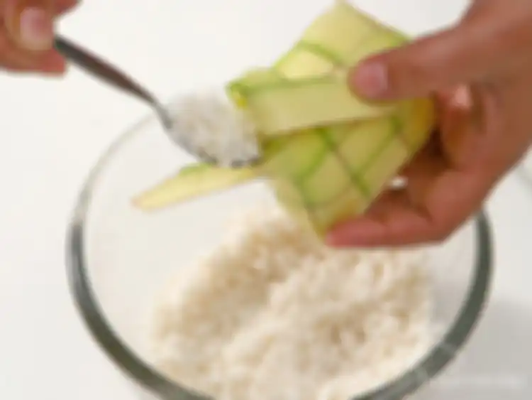 Isi beras ketupat