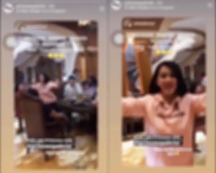 Syahrini di rumah keluarganya di Bandung