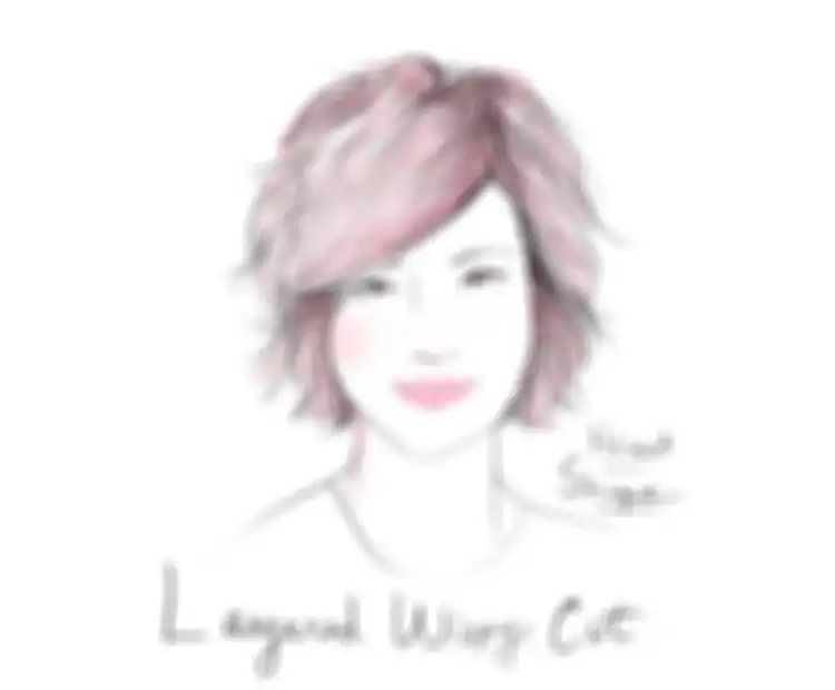 Potongan rambut pendek untuk wajah bentuk hati: Wispy, Layered Cut