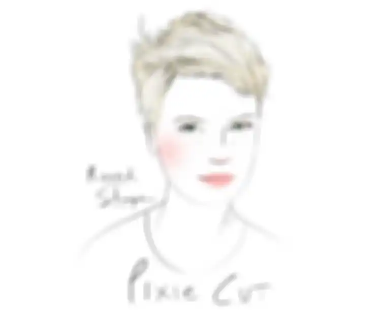 Potongan rambut pendek untuk wajah bulat: Pixie Cut