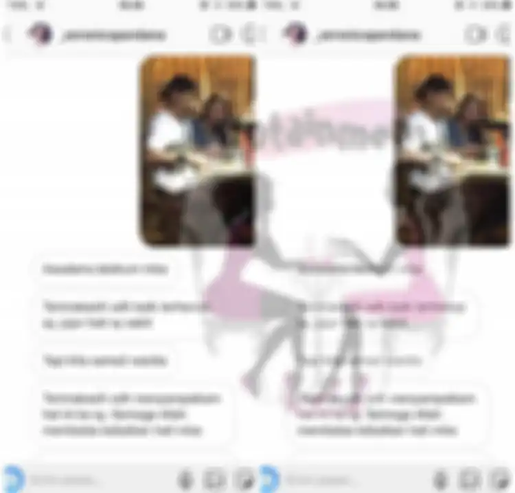 Lucky Perdana makan bareng perempuan lain