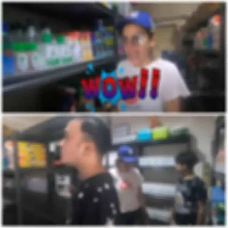 Minimarket (ruang penyimpanan kebutuhan rumah tangga) di rumah Ruben Onsu