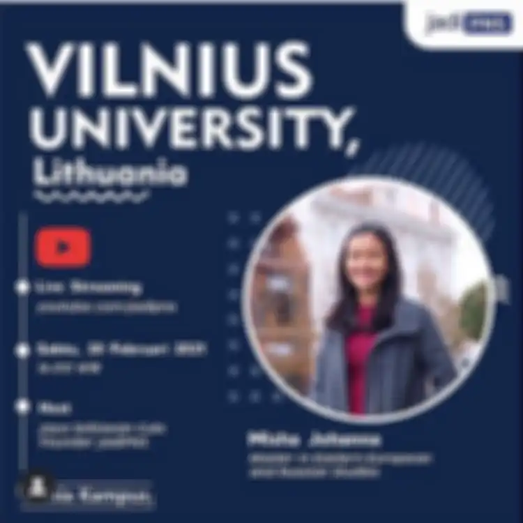 Misha Johanna, cucu Suzanna lulusan S2 Vilnius University, Lithuania   