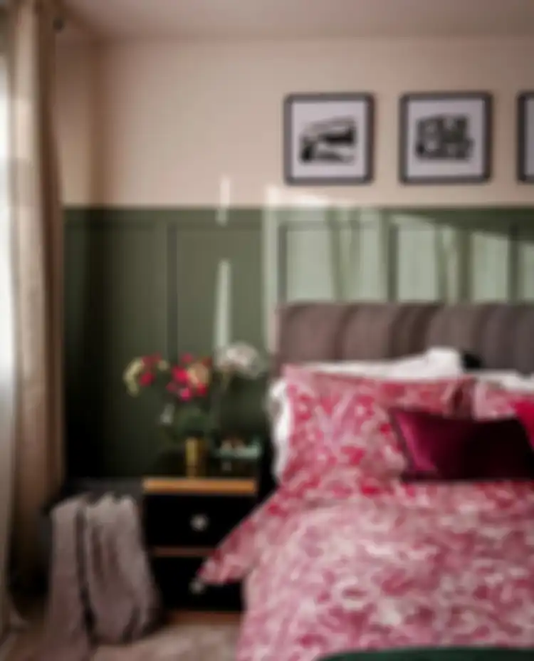 kamar warna hijau sage