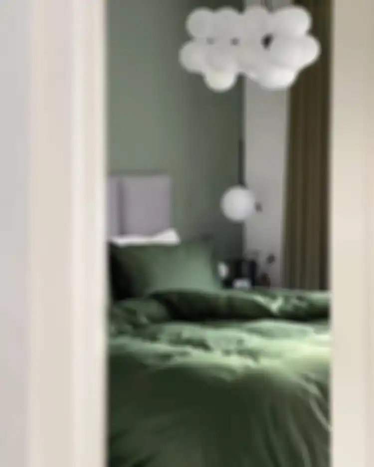 kamar warna hijau sage