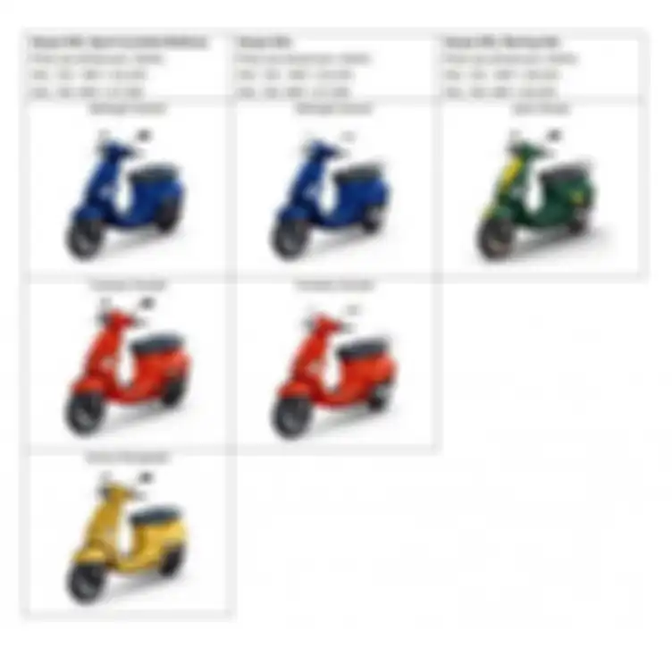 Pilihan warna dan daftar harga Vespa SXL