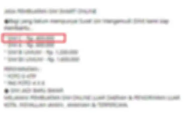 Postingan di Facebook menjelaskan biaya bikin SIM Online untuk motor sampai Rp 400 ribu.