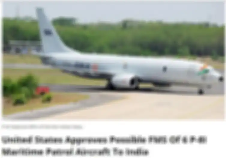 India beli Marine Boeing P-8I Patrol di tengah pandemi covid-19