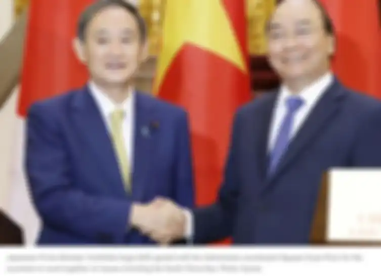 Perdana Menteri Jepang Yoshihide Suga dan Perdana Menteri Vietnam Nguyen Xuan Phuc
