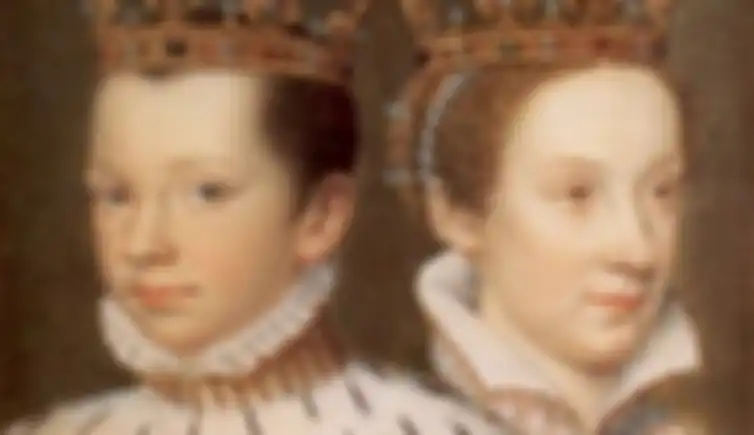 Mary Ratu Skotlandia dan suami pertamanya, Dauphin Francois, calon raja Prancis.
