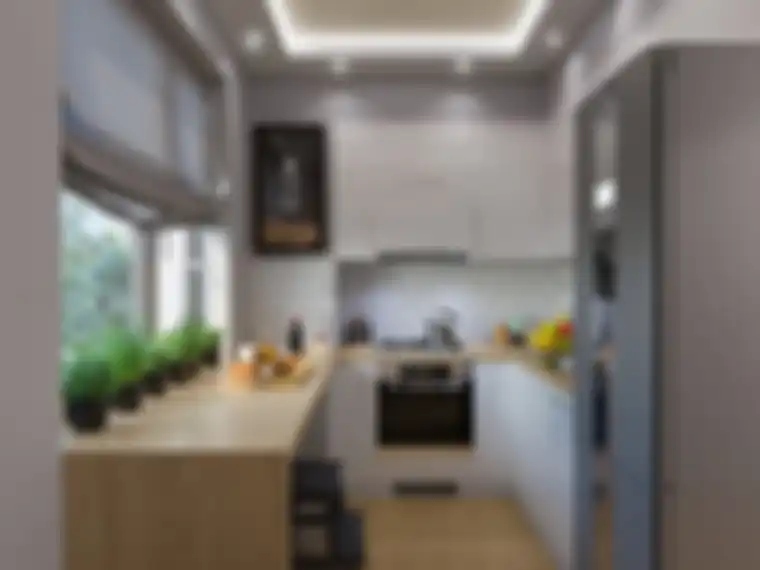 ide plafon trendi di dapur minimalis