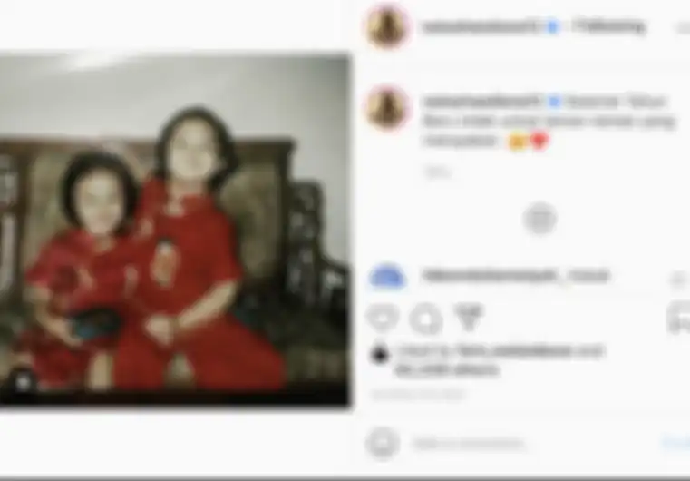 Natasha Wilona unggah potret masa kecil dirinya untuk mengucapkan selamat tahun baru Imlek.