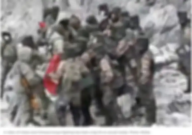 Potongan rekaman video ketegangan Lembah Galwan antara tentara China dan India