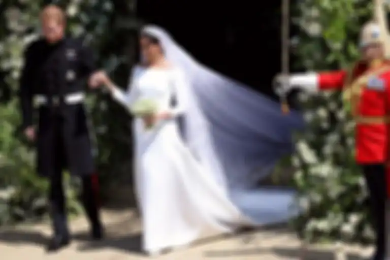 Meghan Markle dan Pangeran Harry (2018).