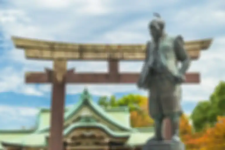 Patung Toyotomi Hideyoshi.