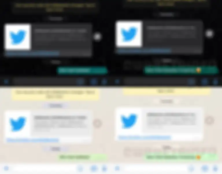 Perbandingan chat bubble lama dan chat bubble baru