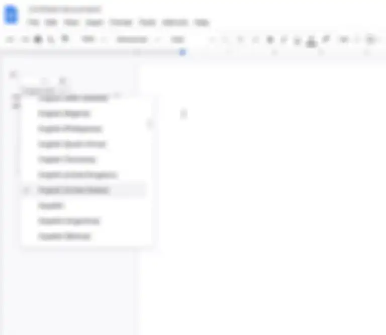 Pilihan bahasa di Google Docs