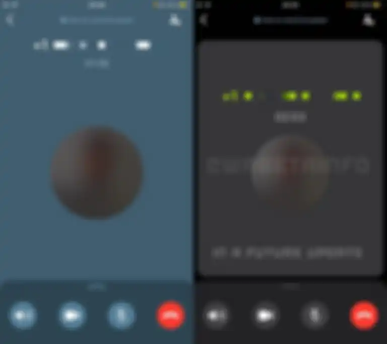 Tampilan baru dari Voice Call WhatsApp.