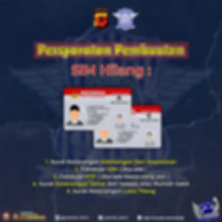 Dokumen yang diperlukan untuk mengurus SIM hilang.