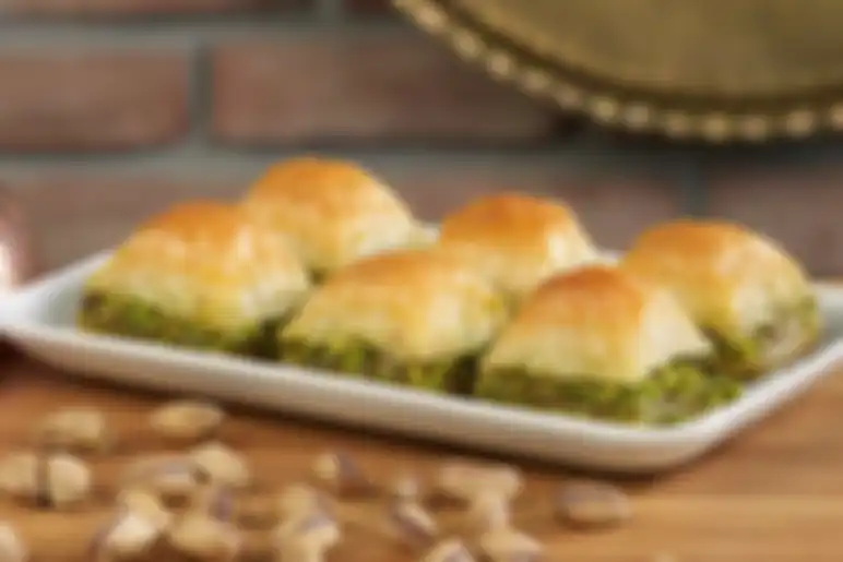 Makanan tradisional Hari Raya Idul Fitri dari Turki: Baklava.