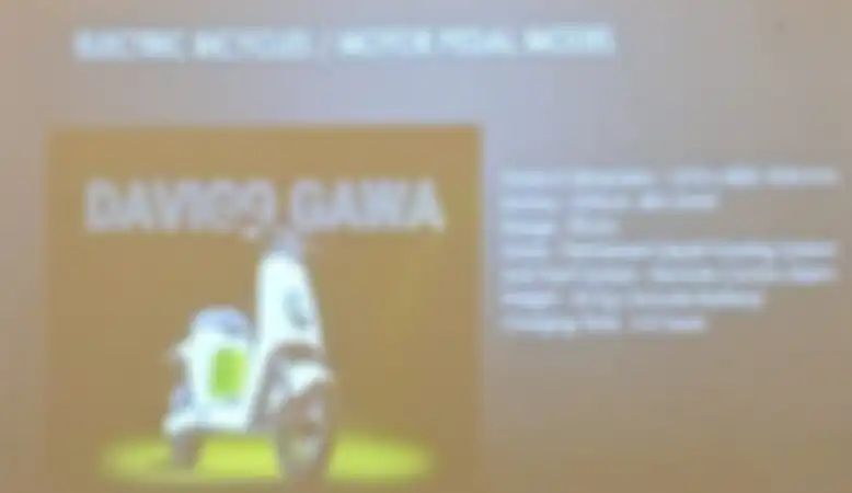 Salah satu produk motor listrik yang akan meramaikan PEVS 2022.