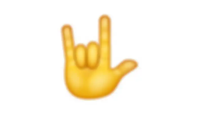 Emoji Tangan Metal