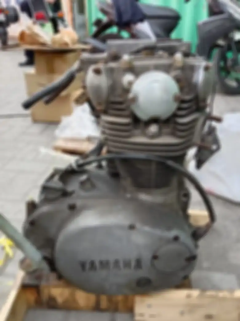 Salah satu mesin motor Yamaha yang sepaket dilelang dengan BMW R1150GS