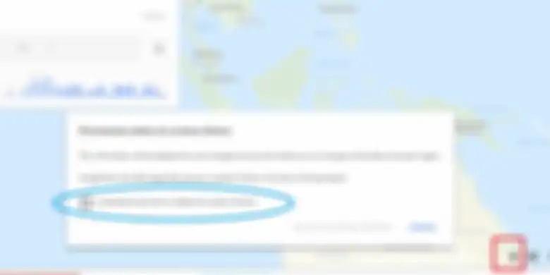 Klik ikon tong sampah di kotak merah, lalu centang kotak pada text box yang dilingkari warna biru untuk hapus seluruh riwayat lokasi  Artikel ini telah tayang di Kompas.com dengan judul 