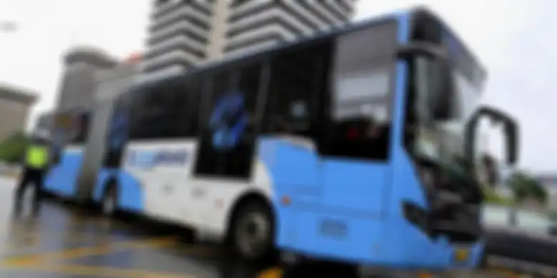 Ilustrasi bus transjakarta