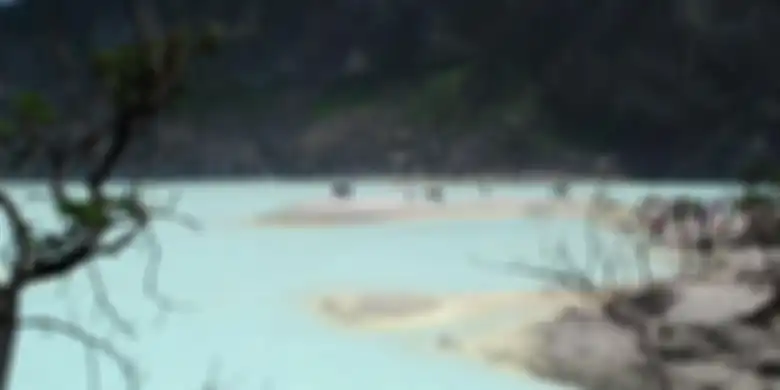 Keindahan Kawah Putih yang mempesona.