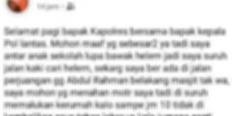  Status akun Facebook Abdul Hamid yang mengancam menebas leher polisi sebelum melakukan penyerangan terhadap anggota polisi di Polres Kepulauan Meranti yang di screen shot oleh kepolisian.