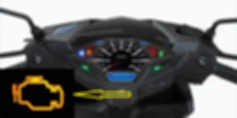 Tunggu lampu check engine di spidometer mati baru bisa starter