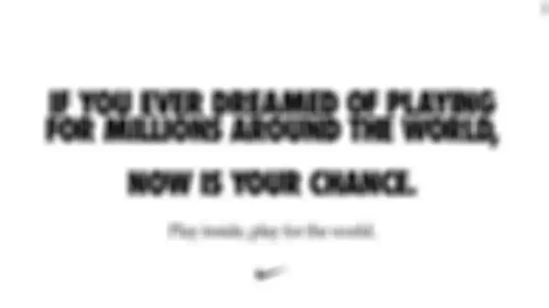 Nikes ad was posted on dozens of its players social media accounts