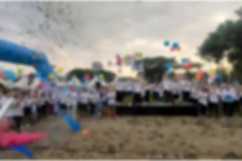 Kemeriahan acara Fun Color Run (FCR) 2024.