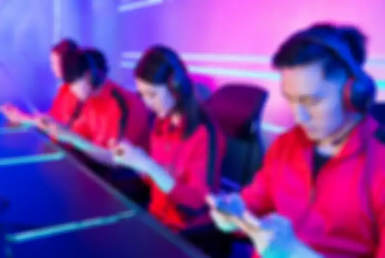 Ilustrasi atlet esport saat bertanding