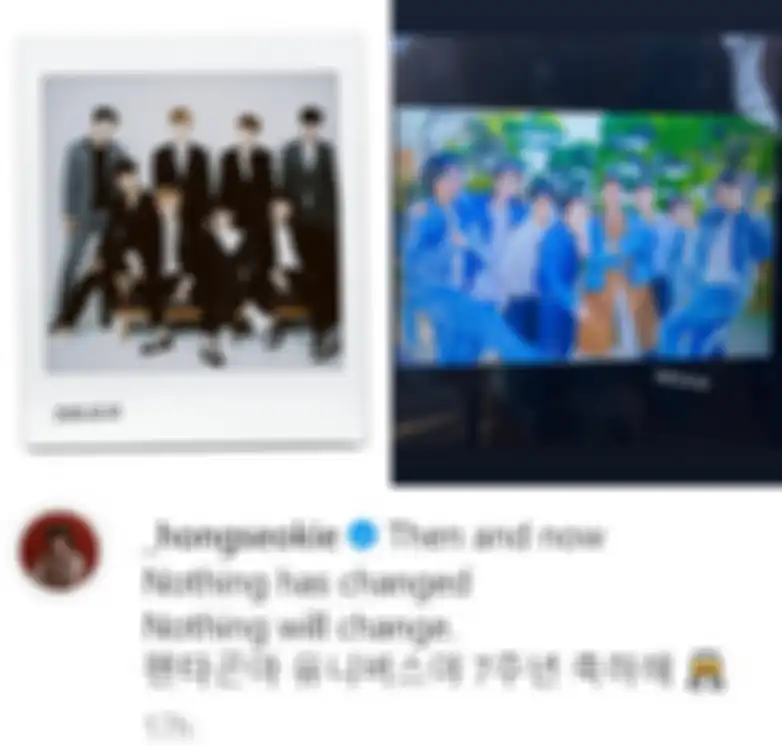 Postingan Hongseok tentang member PENTAGON