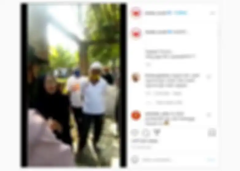 Tangkap layar ibu-ibu yang mengungkapkan ada tetangganya yang nganggur tapi memiliki banyak uang