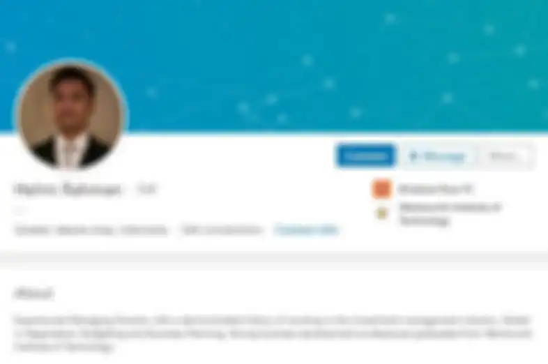 Profil LinkedIn Helmi Rahman