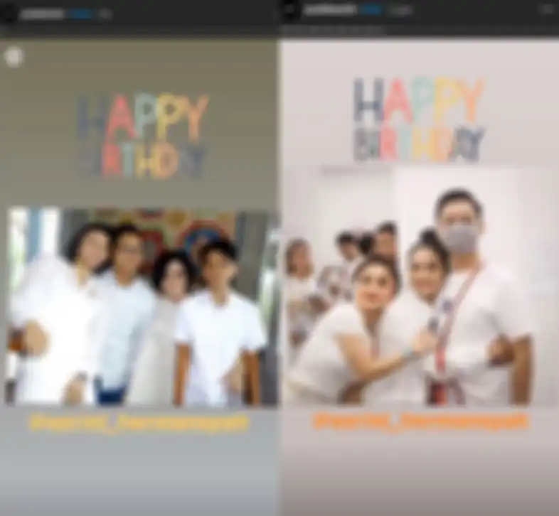 Unggahan instastory Yuni Shara saat ucapkan selamat ulang tahun pada Azriel Hermansyah