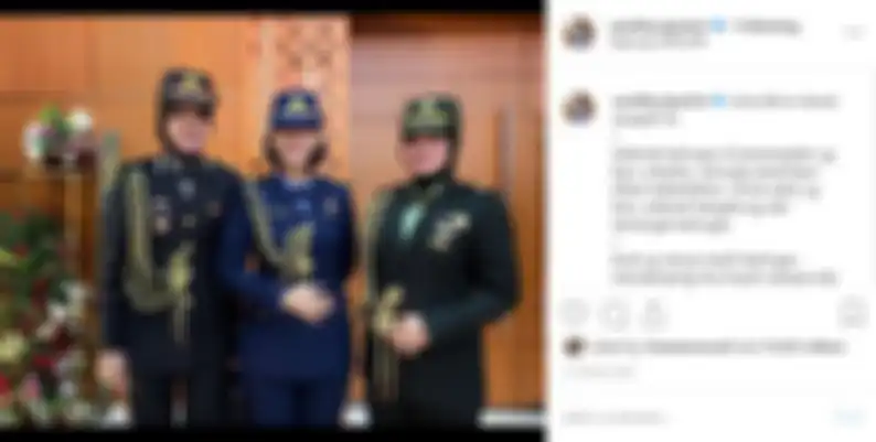 Postingan ajudan pribadi Iriana Jokowi, Sandhyca Putrie.