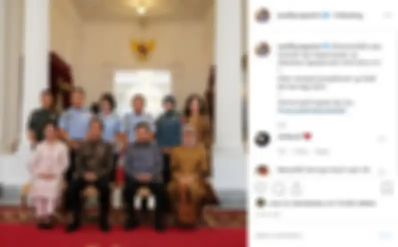 Postingan ajudan pribadi Iriana Jokowi, Sandhyca Putrie.